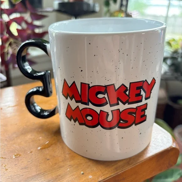 Disney Mickey Mouse White and Black Ceramic Mug - Picture 1 of 7